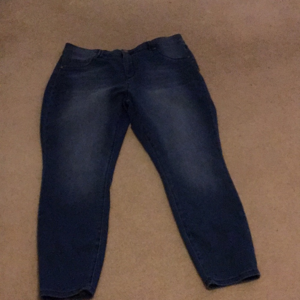 DJeans high waist ankle skinny jean 20w light blue